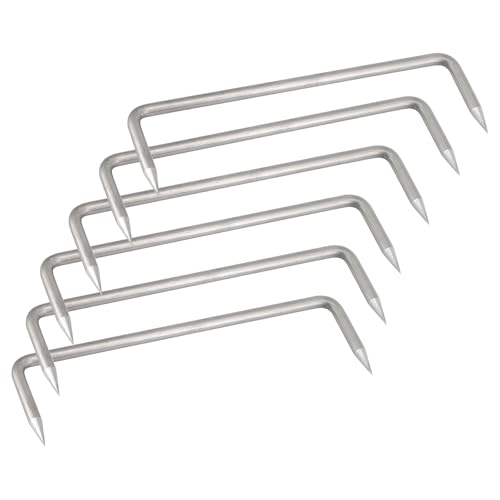 U-förmige Nägel, 304 Edelstahl, robust, 6 x 180 x 50 mm, 6 Stück von Flomore