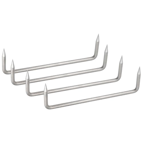 U-förmige Nägel, 304 Edelstahl, robust, Klemmnagel, 8 x 215 x 60 mm, 4 Stück von Flomore