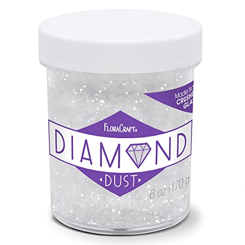 FloraCraft Diamond Dust Glitter 170 ml Klarglas von FloraCraft
