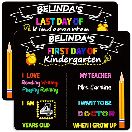 Schulanfangsschild, 25,4 x 30,5 cm, doppelseitiges Schild für den ersten Schulanfang, für Kinder, Mädchen, Jungen Schulanfangsschild, 25,4 x 30,5 cm, doppelseitiges Schild für den ersten Schulanfang, für Kinder, Mädchen, Jungen von FloraSea