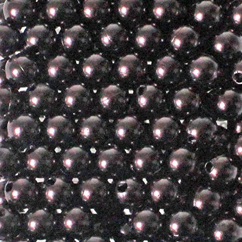 250 x Kunstperle 8mm Perlen in praktischer Plastikdisplaybox Wachsperlen Dekoperlen Bastelperlen mit Loch Kunstperlen, Farbe:brandy von Floral-Direkt