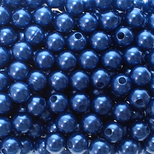 Floral-Direkt - Deko-Perlen Ø 8mm, 250 Stk, Blau, Kunststoff, Rund, Perle, Craftbead, 2992933031 Floral-Direkt - Deko-Perlen Ø 8mm, 250 Stk, Blau, Kunststoff, Rund, Perle, Craftbead, 2992933031 von Floral-Direkt