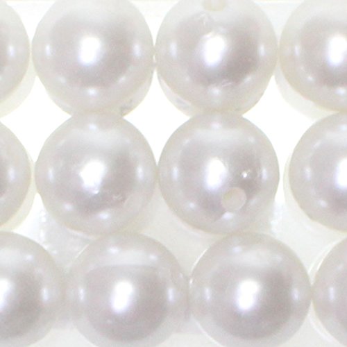 Floral-Direkt 12 Kunstperlen 20mm Perlen Wachsperlen Dekoperlen Bastelperlen Loch Kunststoff, Farbe:weiß Floral-Direkt 12 Kunstperlen 20mm Perlen Wachsperlen Dekoperlen Bastelperlen Loch Kunststoff, Farbe:weiß von Floral-Direkt
