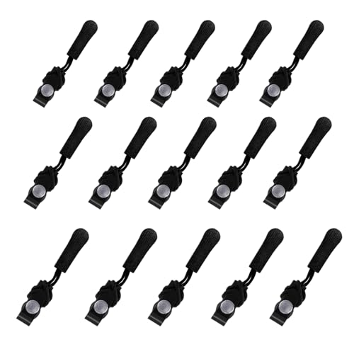 FloralGrace 15 Stück Universelles Reißverschluss Reparatur Set, Sofort Zipper Fix Kit, Mini Einstellbarer Zipper Reparatur, Rutschfester Metall Zipper Fix (Groß, Mittel, Klein) von FloralGrace