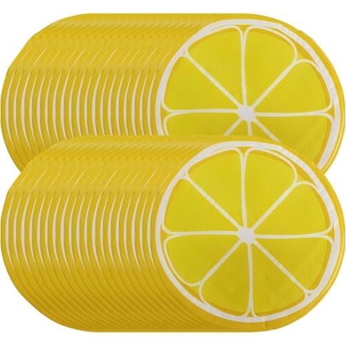 FloralGrace 40 Stück Lemon Napkins Servietten Zitronen, Zitronenmotiv Servietten für Dekoration, Zitronen Servietten Deko für Geburtstage, Lemon Partys, Hochzeiten von FloralGrace