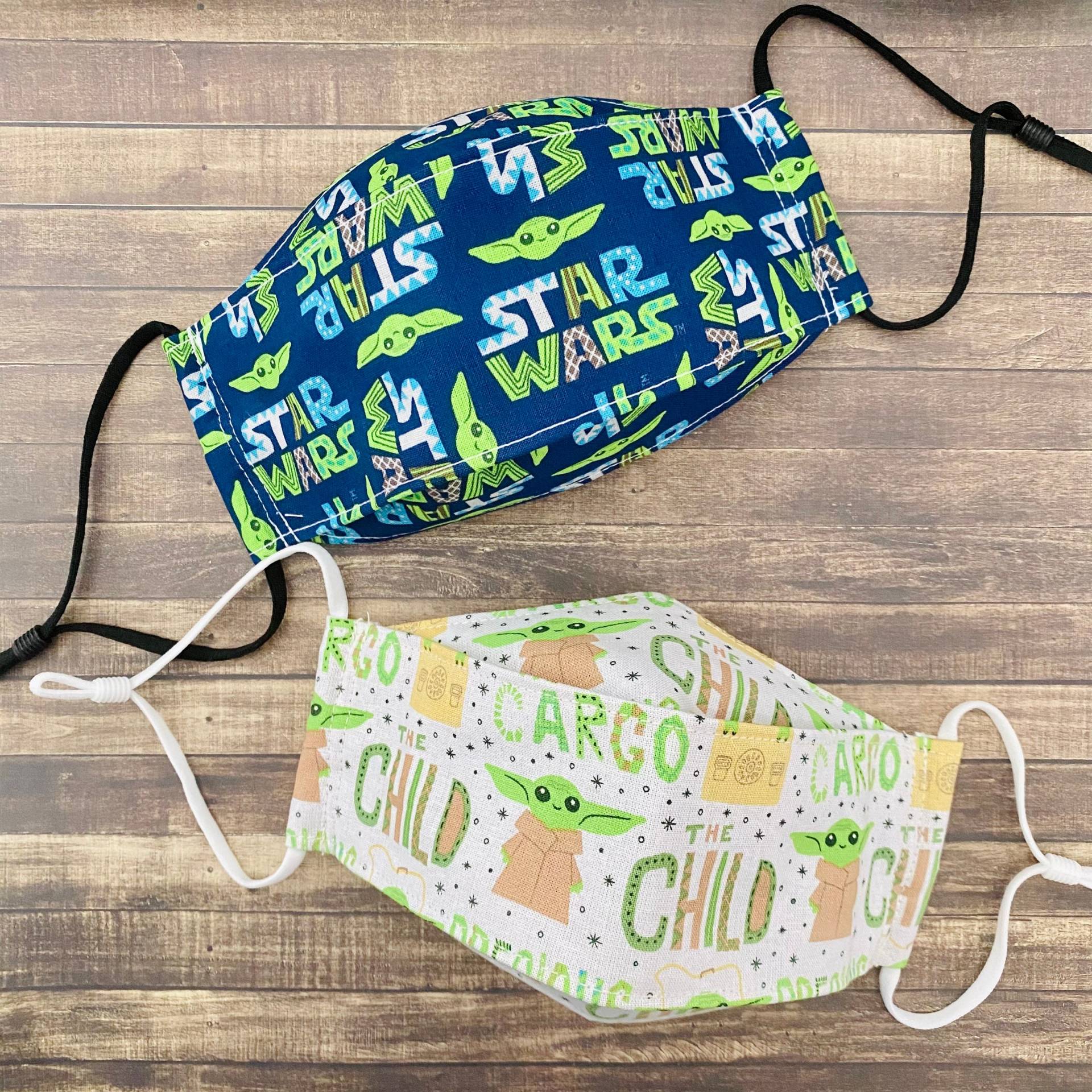 Das "Kind" 3D Gesichtsmasken in Marine Oder Creme Print Baumwollstoff Das "Kind" 3D Gesichtsmasken in Marine Oder Creme Print Baumwollstoff von Floralandleaves