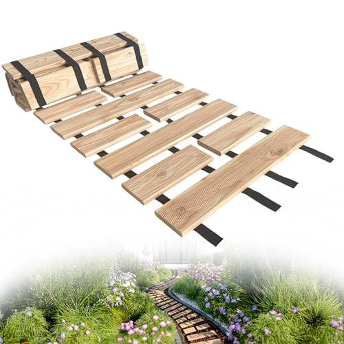 Floranica Gartenweg aus Holz 50 cm x 6 m Unbehandelt Rollweg Ausrollbarer Gehweg Gartentritte Holzweg aus Lärche rutschfeste Oberfläche durch Riffelung Holztritt für Hinterhof Floranica Gartenweg aus Holz 50 cm x 6 m Unbehandelt Rollweg Ausrollbarer Gehweg Gartentritte Holzweg aus Lärche rutschfeste Oberfläche durch Riffelung Holztritt für Hinterhof von Floranica