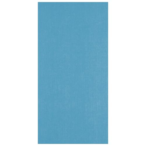Florence Leinenkarton Blau 250 g – Kartengestaltung - 27 x 13,5 cm - Mountain Lake - Scrapbooking Bedarf - Schwergewichtig - Erstellen Sie Elegante Einladungen, Geschenkboxen und Kunstprojekte von Vaessen Creative