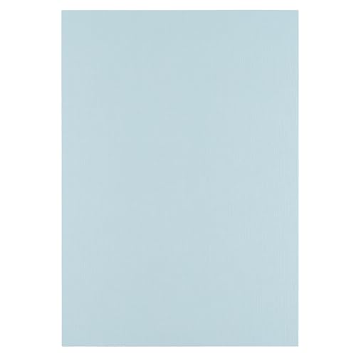 Florence Leinenkarton Blau 250 g – Kartengestaltung - A4 - Glacier - Scrapbooking Bedarf - Schwergewichtig, Reißfest - Erstellen Sie Elegante Einladungen, Geschenkboxen und Kunstprojekte von Florence