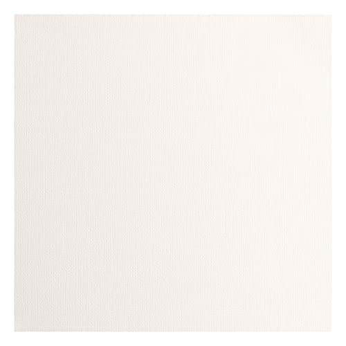 Vaessen Creative Florence Cardstock Papier, Off White, 216 Gramm/m², Quadratisch, 30,5 x 30,5 cm, 20 Stück, Textur, für Scrapbooking, Kartenherstellung, Stanzen und andere Papierbasteleien von Vaessen Creative