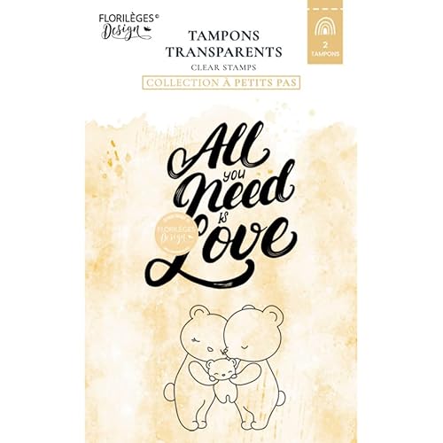 Clear All You Need is Love Stempel Clear All You Need is Love Stempel von Florilèges Design