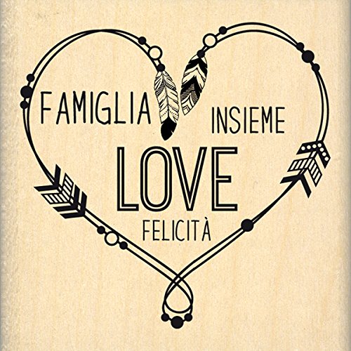 Florilèges Design Cuore in Rilievo Stempel, Holz, 6 x 6 x 2,5 cm Florilèges Design Cuore in Rilievo Stempel, Holz, 6 x 6 x 2,5 cm von Florilèges Design