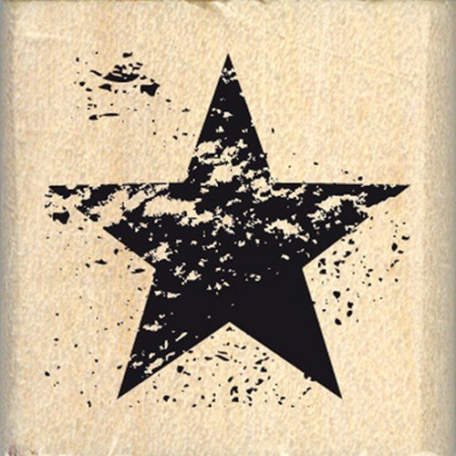 Florilèges Design Scrapbooking-Stempel Used Star, Gummi, beige, L von Florilèges Design