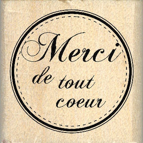 Florilèges Design FB208030 Stempel Scrapbooking Bitte alle Herz-Beige, 4 x 4 x 2,5 cm von Florilèges Design