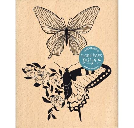 Florilèges Design FG122027 Holzstempel, Gummi, Farbe: Holz, 8 x 10 cm von Florilèges Design