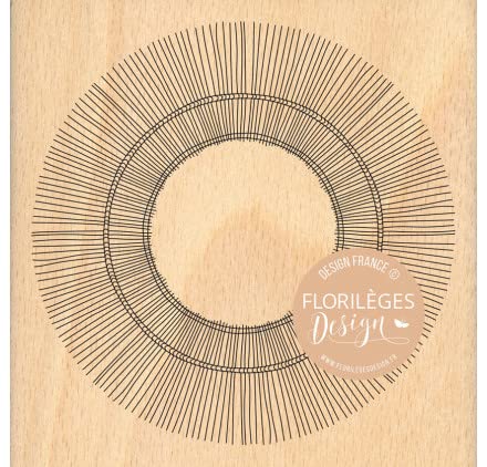 Florilèges Design FGA322015 Holzstempel, Farbe: Holz, 10 x 10 cm von Florilèges Design