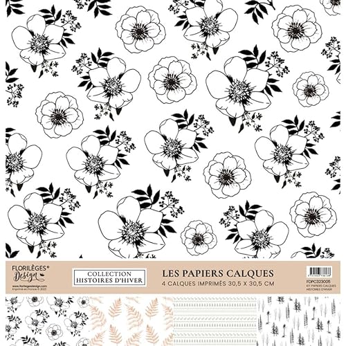 Florilèges Design Papier, Grün, 30,5 x 30,5 cm von Florilèges Design