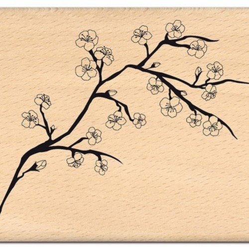 Florilèges Design Stempel fg111109 Scrapbooking Cherry Branch beige 8 x 10 x 2,5 cm von Florilèges Design