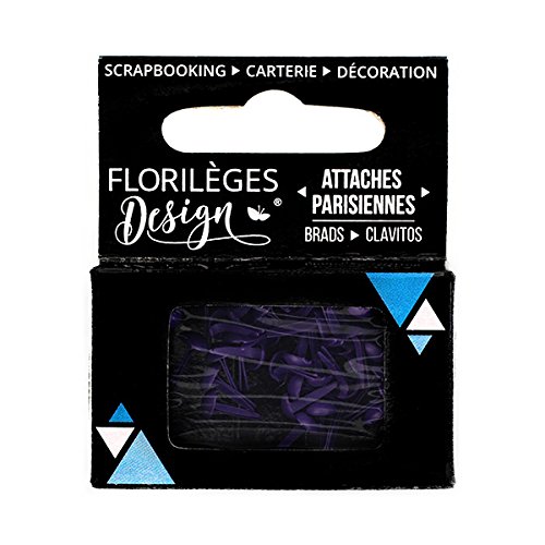Florilèges Design fdapm109 Mini Rundkopfklammern Blaubeere Metall violett 6 x 5 x 1, 5 cm von Florilèges Design