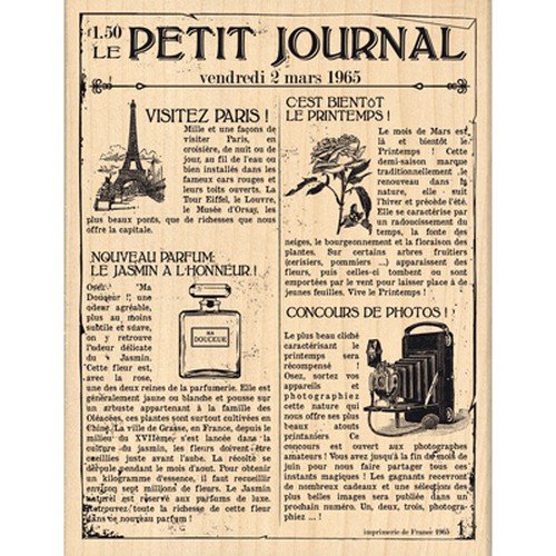 Florilèges Design fh113027 Stempel Scrapbooking Le Petit Journal Beige 13 x 10 x 2,5 cm von Florilèges Design