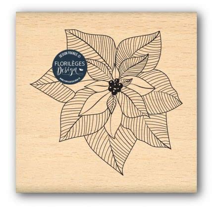 Holzstempel "Poinsetia" Holzstempel "Poinsetia" von Florilèges Design