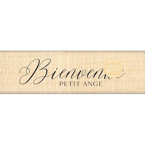 Holzstempel "Willkommen", kleiner Engel von Florilèges Design