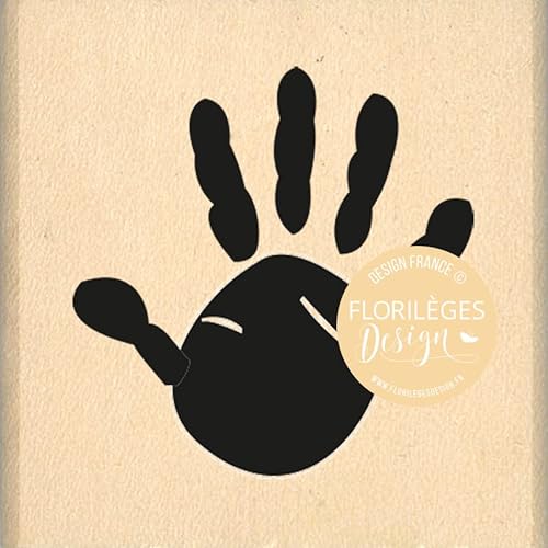 Stempel aus Holz, kleine Hand von Florilèges Design