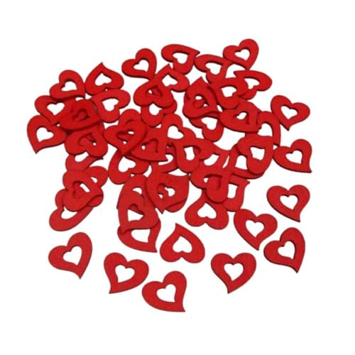 Streuherzen aus Holz – 144 Stück, ca. 2 cm Durchmesser – Natürliche Valentinstag-Deko für Hochzeit, Tischdeko, Basteln oder Geschenkverpackung – Rot Streuherzen aus Holz – 144 Stück, ca. 2 cm Durchmesser – Natürliche Valentinstag-Deko für Hochzeit, Tischdeko, Basteln oder Geschenkverpackung – Rot von Florissima