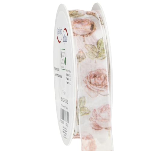 Elegantes Rosen Organzaband für Hochzeit & Deko-Träume von Floristik24