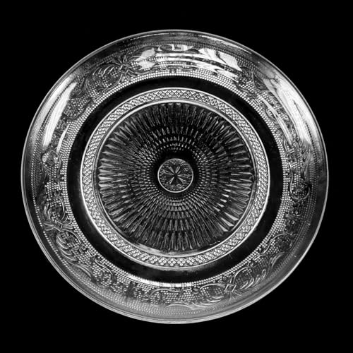 Romantischer Dekoteller Antikdesign aus Glas für Shabby Chic Flair von Floristik24
