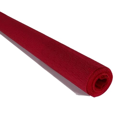 FloristryWarehouse Feines Krepppapier, Rolle, 60 g, 50 cm breit x 250 cm lang, Rot (Farbton 319) von Floristrywarehouse