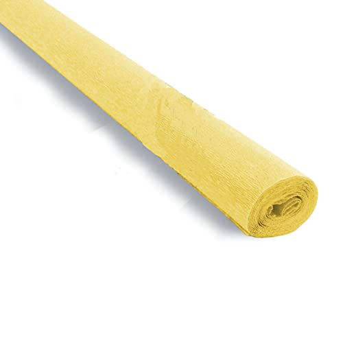 FloristryWarehouse Krepppapier, Rolle, 90 g (50 x 150 cm), Zitronengelb (Farbton 371) von Floristrywarehouse