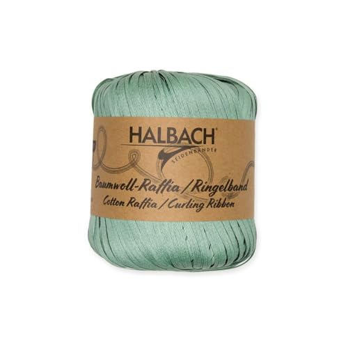 FloristryWarehouse Ringelband aus Baumwollbast, 50 g Knäuel, 100 m lang, Salbeigrün FloristryWarehouse Ringelband aus Baumwollbast, 50 g Knäuel, 100 m lang, Salbeigrün von Floristrywarehouse