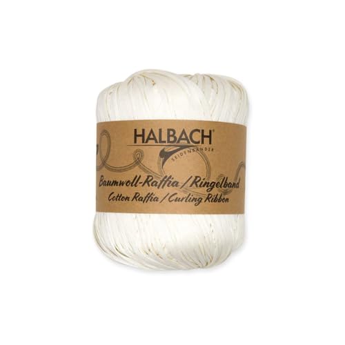 FloristryWarehouse Ringelband aus Baumwollbast, 50 g Knäuel, 100 m lang, Weiß FloristryWarehouse Ringelband aus Baumwollbast, 50 g Knäuel, 100 m lang, Weiß von Floristrywarehouse