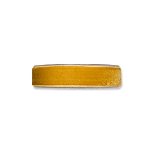 FloristryWarehouse Samtband, 25 mm x 9 m, honiggelb von Floristrywarehouse