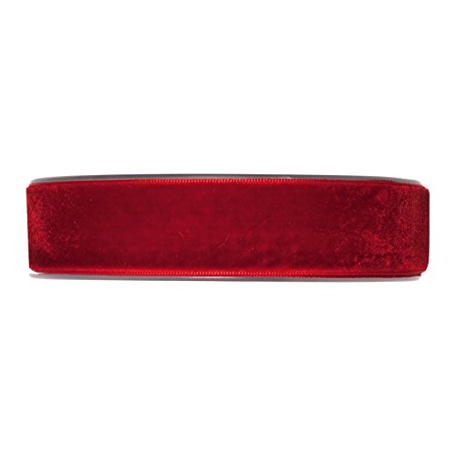 FloristryWarehouse Schleifenband aus Stoff, Samt, Rot, 25 mm breit x 9 m FloristryWarehouse Schleifenband aus Stoff, Samt, Rot, 25 mm breit x 9 m von Floristrywarehouse