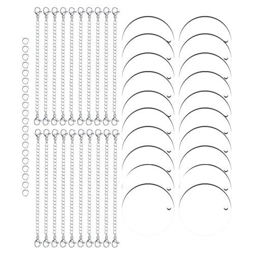 60 Sublimations-Schlüsselanhänger-Rohlinge mit Schlüsselringen, doppelseitige Wärmeübertragungsrohlinge, Biegeringe für Schlüsselanhänger, DIY 60 Sublimations-Schlüsselanhänger-Rohlinge mit Schlüsselringen, doppelseitige Wärmeübertragungsrohlinge, Biegeringe für Schlüsselanhänger, DIY von Florisync