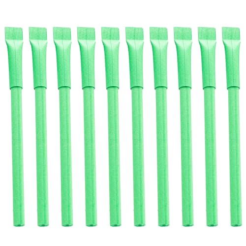 Florisync 10 Stück recycelbare Papier-Kugelschreiber, recycelbare Stifte, Gäste-Anmelde-Stift für Schule, Büro, Hotel, Empfang von Florisync
