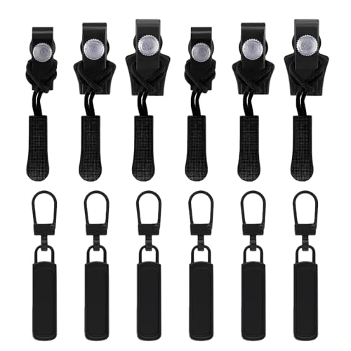 Florisync 12-teiliges Reißverschluss-Reparatur-Set, Reißverschlüsse, Ersatz-Set, drei Größen, Reparatur-Sets für Jacken, Koffer Florisync 12-teiliges Reißverschluss-Reparatur-Set, Reißverschlüsse, Ersatz-Set, drei Größen, Reparatur-Sets für Jacken, Koffer von Florisync