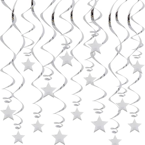 Florisync 30 Stück Stern-Hängewirbel Dekorationen für Hochzeiten und Babypartys, ideal für Partyplaner und Bastler Florisync 30 Stück Stern-Hängewirbel Dekorationen für Hochzeiten und Babypartys, ideal für Partyplaner und Bastler von Florisync