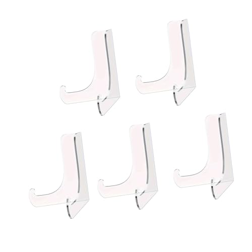 Florisync 5 Stück Acryl-Ständer, transparent, Staffelei-Halter für Karten, Bücher, Bilderrahmen, Bilder, Zeitschriften, CDs und Telefone Florisync 5 Stück Acryl-Ständer, transparent, Staffelei-Halter für Karten, Bücher, Bilderrahmen, Bilder, Zeitschriften, CDs und Telefone von Florisync