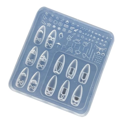 Professionelle Nägel Schimmel Silicon Stamper Mit Realistischem Blumenbecher Mehrzweckwerkzeug Für Schönheitsprojekte Bowknot Cup Designs Nagelform von Florisync