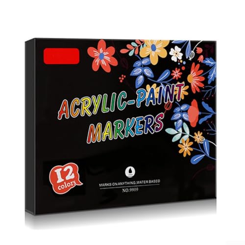 Floweringbeter Acrylfarben-Marker-Kollektion mit 12 Farben, perfekt geeignet, um Ihre kreativen Projekte auf Felsen und Felsen zu verschönern Floweringbeter Acrylfarben-Marker-Kollektion mit 12 Farben, perfekt geeignet, um Ihre kreativen Projekte auf Felsen und Felsen zu verschönern von Floweringbeter