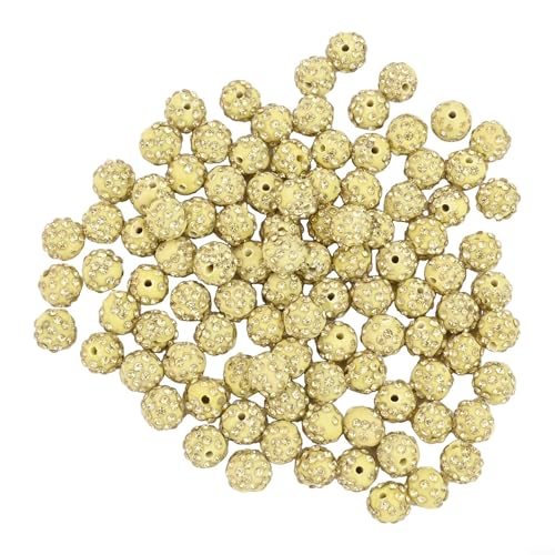 Runde Discokugel-Perlen in Pavé-Fassung, 10 mm, Polymer-Ton, ideal für alle Ihre Bastelbedürfnisse, 100 Stück Runde Discokugel-Perlen in Pavé-Fassung, 10 mm, Polymer-Ton, ideal für alle Ihre Bastelbedürfnisse, 100 Stück von Floweringbeter