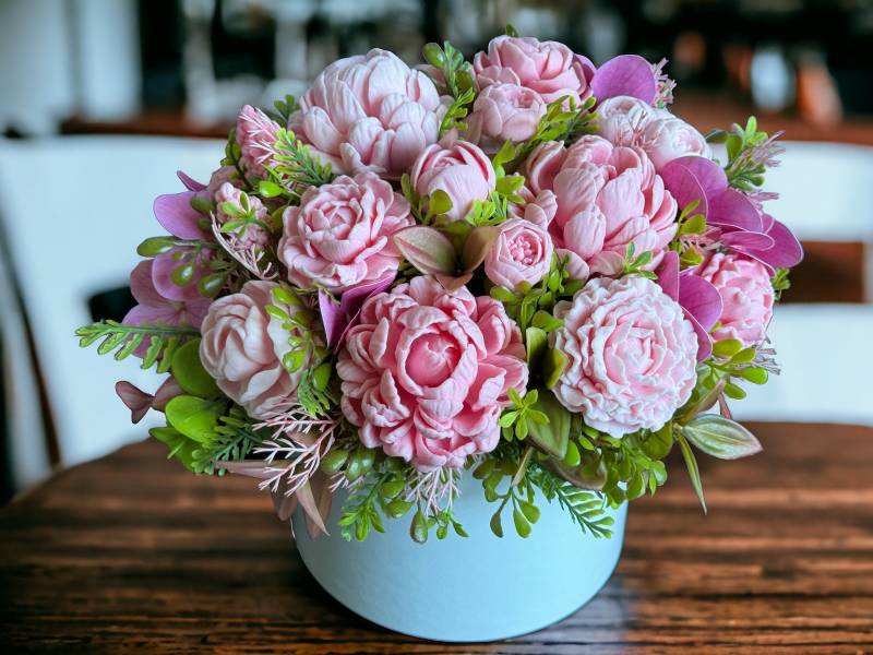 Peony Bouquet Seife - Handgemachtes Blumenseifengeschenk, Perfektes Geschenk Für Sie, Geburtstagsgeschenk Ihre Mutter, Geburtstagsgeschenk von FlowersDStore