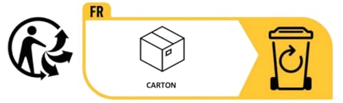 Fluid ES005 96 x Aufkleber Etiketten Frankreich Symbol Triman + Karton/Carton Hinweis Entsorgung Fluid ES005 96 x Aufkleber Etiketten Frankreich Symbol Triman + Karton/Carton Hinweis Entsorgung von Fluid Onlinehandel e.K.