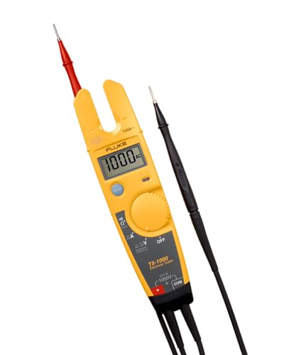 Fluke T5–1000 elektrischer Tester mit offener Zange, 1000 V, Spannungs-, Durchgangs- und Stromtester Fluke T5–1000 elektrischer Tester mit offener Zange, 1000 V, Spannungs-, Durchgangs- und Stromtester von Fluke