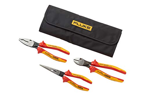Kit mit 3 isolierten Zangen, 1.000 V und Wickeltasche Kit mit 3 isolierten Zangen, 1.000 V und Wickeltasche von Fluke