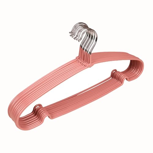 10pcs Plastikkleidung Kleiderbügel Mit Anti Slip Design Raumsparende Kleiderschrank Organisatoren Für Hemden Jacken Kleider Haus Verwenden Glatte Oberflächen Kleidung Kleiderbügel von Fluxioxtna