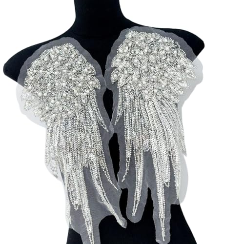 1Pair Stylish Sticked Wing Patches Mode Frauen Schulterdekorationen Für Freizeitkleidung Und Event Dressing von Fluxioxtna